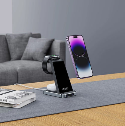 Tech-Protect QI15W-A26 Inductive Charger 15W 3in1 for Smartphone / Headphones / Apple Watch - Black_6