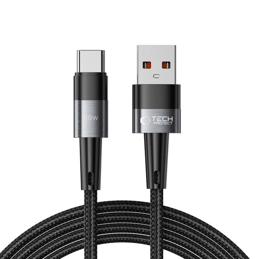 Tech-Protect UltraBoost USB-C / USB-C 66W 6A 2m Cable - Gray_0