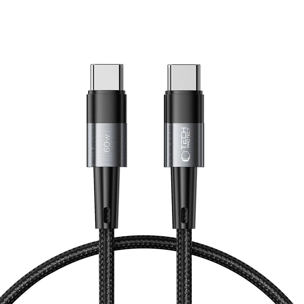 Tech-Protect UltraBoost USB-C / USB-C PD Cable 60W 3A 0.25m - Gray_0