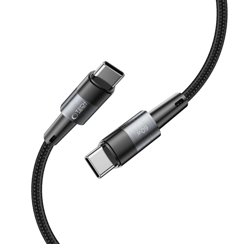 Tech-Protect UltraBoost USB-C / USB-C PD Cable 60W 3A 1m - Gray_3