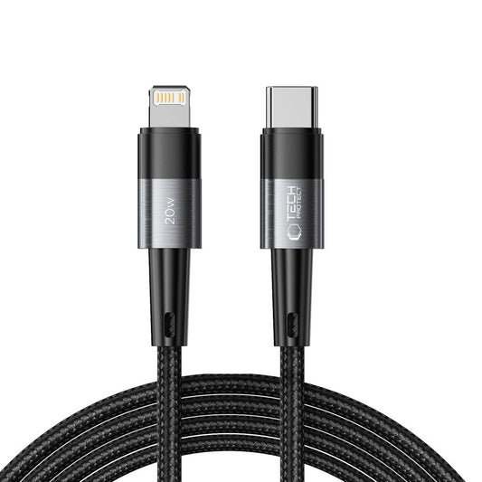 Tech-Protect UltraBoost Lightning / USB-C PD 20W 3A 2m cable - gray_0