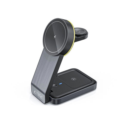 Tech-Protect QI15W-A28 MagSafe 3in1 Inductive Charger with Smartphone / Apple Watch / AirPods Stand - Black_1