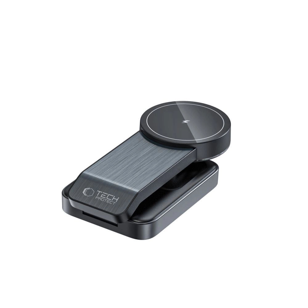 Tech-Protect QI15W-A28 MagSafe 3in1 Inductive Charger with Smartphone / Apple Watch / AirPods Stand - Black_4