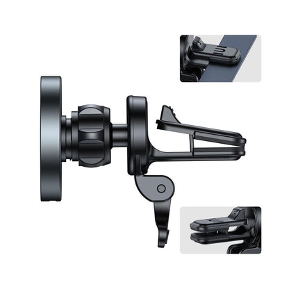 Tech-Protect MM15W-V5 Car Phone Holder with MagSafe 15W Inductive Charger for Air Vent - Black_5