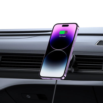 Tech-Protect MM15W-V5 Car Phone Holder with MagSafe 15W Inductive Charger for Air Vent - Black_6