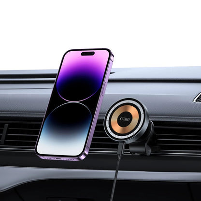 Tech-Protect MM15W-V5 Car Phone Holder with MagSafe 15W Inductive Charger for Air Vent - Black_7