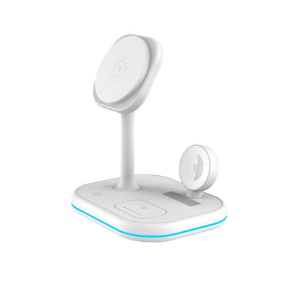 Tech-Protect QI15W-A27 3-in-1 inductive charger with MagSafe stand for smartphone / Apple Watch / AirPods - white_2