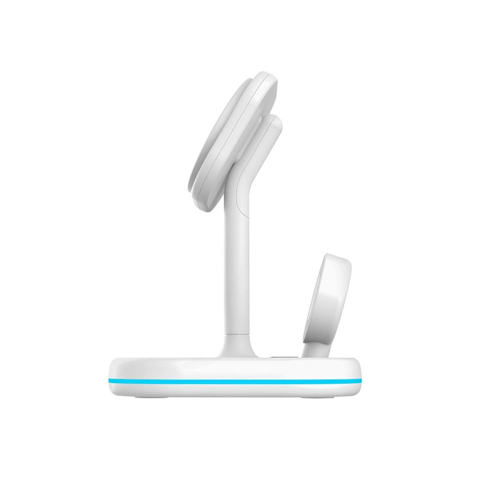 Tech-Protect QI15W-A27 3-in-1 inductive charger with MagSafe stand for smartphone / Apple Watch / AirPods - white_3