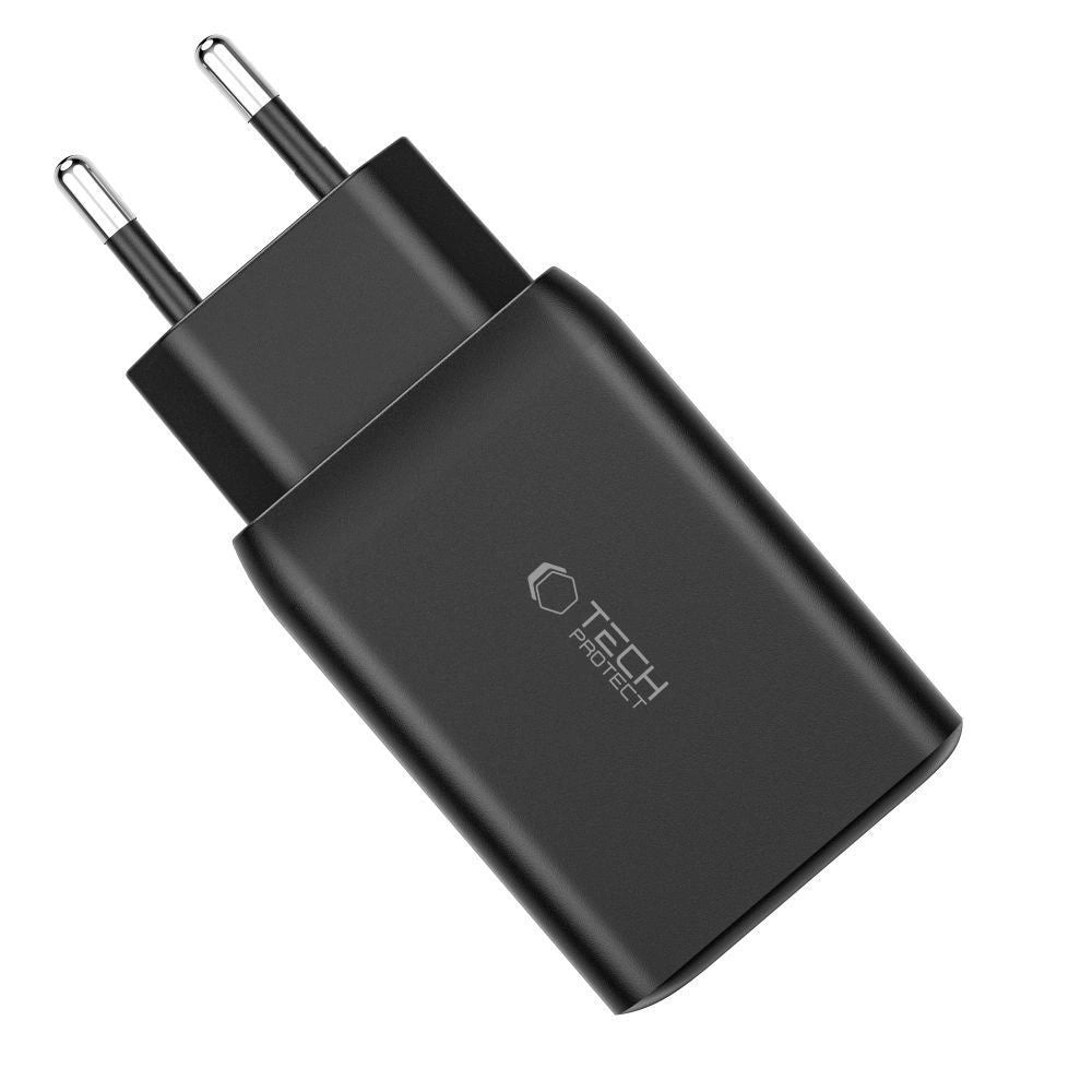 Tech-Protect C65W charger 2x USB-C PD 65W / USB-A QC 3.0 - white_3