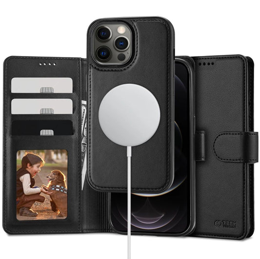 Tech-Protect Wallet MagSafe case for iPhone 12 / 12 Pro - black_0
