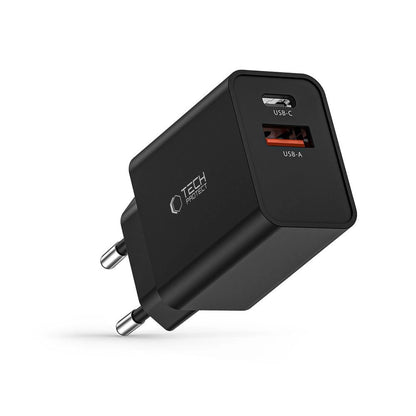 Tech-Protect NC30W Charger USB-C PD 30W / USB-A QC 3.0 - Black_5