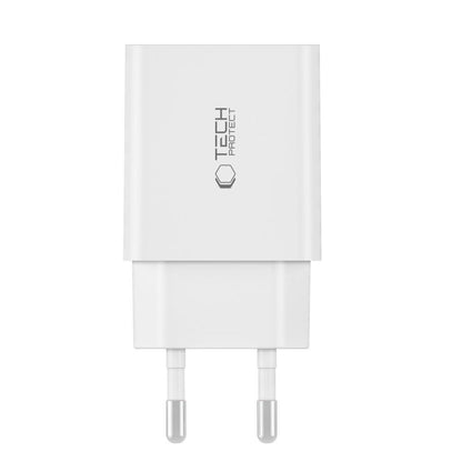 Tech-Protect NC30W USB-C PD 30W / USB-A QC 3.0 charger - white_3