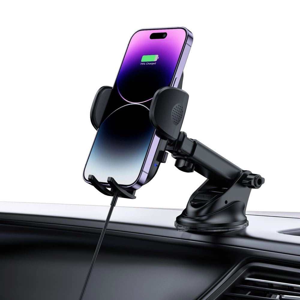 Tech-Protect CM15W-V1 Car Phone Holder with 15W Inductive Charger for Cockpit/Air Vent - Black_7