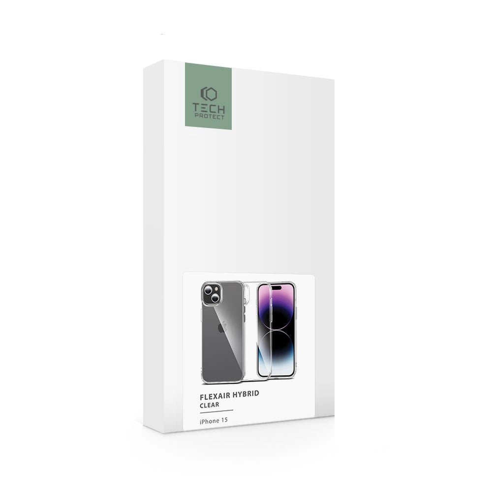 Tech-Protect FlexAir Hybrid iPhone 15 Case - Clear_5