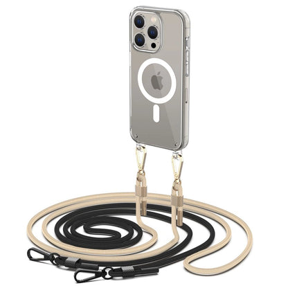 Tech-Protect FlexAir Chain Case with MagSafe for iPhone 15 Pro - Black/Beige_0