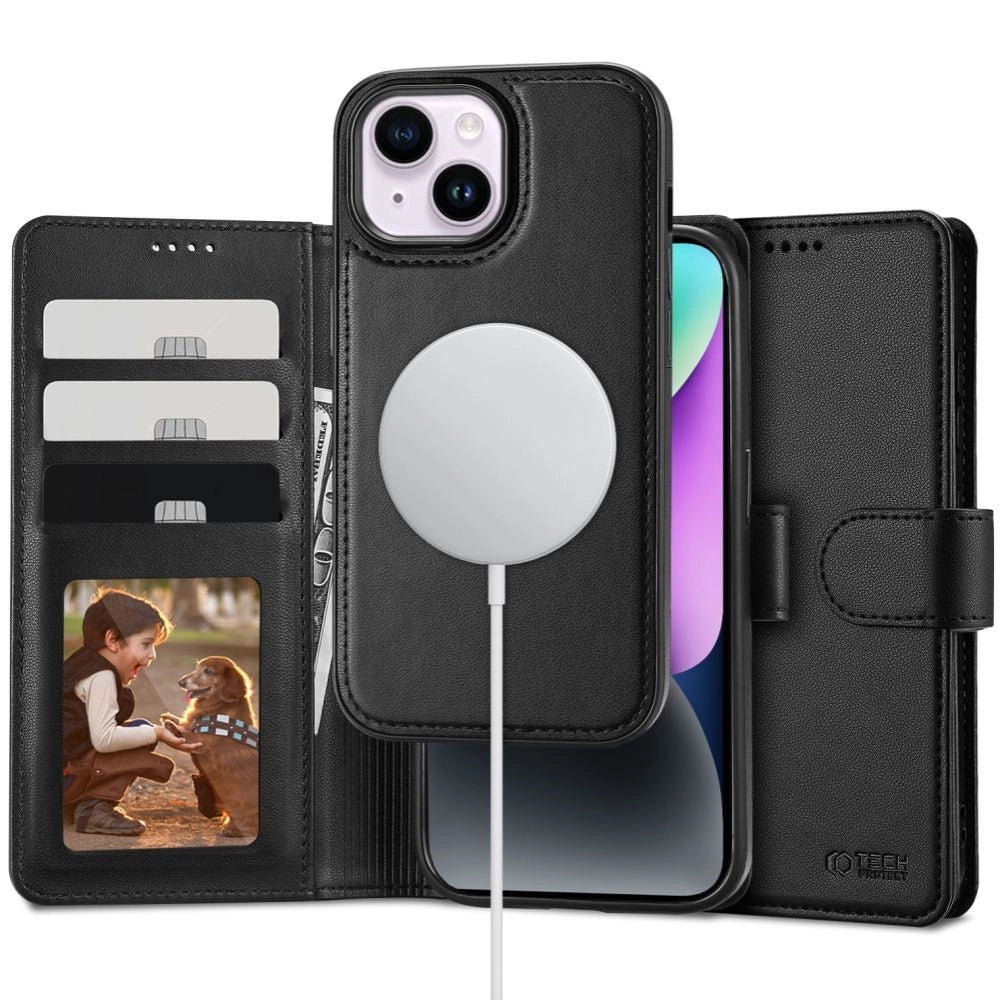 Tech-Protect Wallet MagSafe case for iPhone 15 - black_0