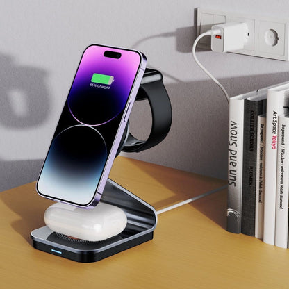 Tech-Protect QI15W-A29 3-in-1 Inductive Charger with MagSafe for Smartphone / Apple Watch / AirPods - Black_6