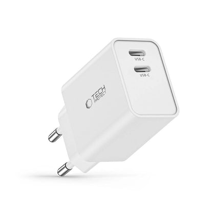 Tech-Protect C35W charger 2x USB-C PD 35W - white_5