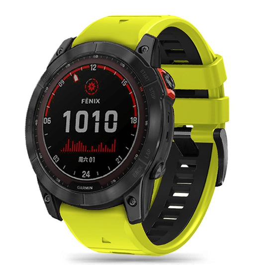 Tech-Protect IconBand Pro Strap for Garmin Fenix 3 / 5X / 3HR / 5X Plus / 6X / 6X Pro / 7X - Lime Black_0