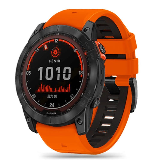 Tech-Protect IconBand Pro Strap for Garmin Fenix 3 / 5X / 3HR / 5X Plus / 6X / 6X Pro / 7X - Orange-Black_0