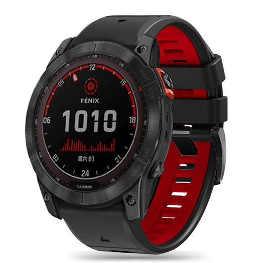 Tech-Protect IconBand Pro Strap for Garmin Fenix 3 / 5X / 3HR / 5X Plus / 6X / 6X Pro / 7X - Black/Red_0