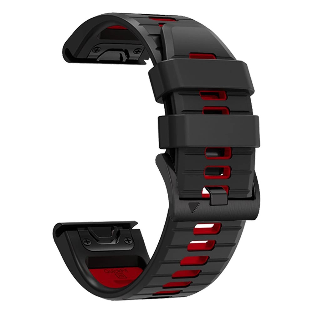 Tech-Protect IconBand Pro Strap for Garmin Fenix 3 / 5X / 3HR / 5X Plus / 6X / 6X Pro / 7X - Black/Red_2