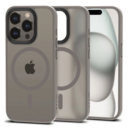 Tech-Protect MagMat MagSafe case for iPhone 15 Pro - titanium matte_0