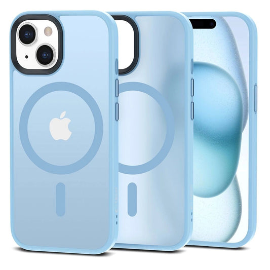 Tech-Protect MagMat MagSafe iPhone 15 Case - Matte Blue_0