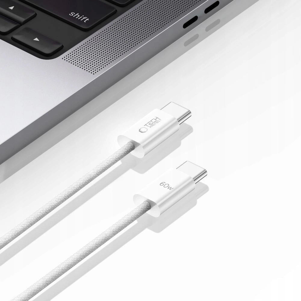 Tech-Protect UltraBoost Classic USB-C / USB-C PD cable 60W 3A 1m - white_3