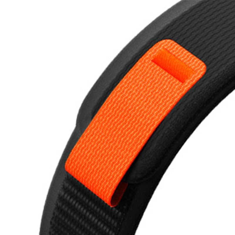 Tech-Protect Nylon Strap for Garmin Fenix 3 / 5X / 3HR / 5X Plus / 6X / 6X Pro / 7X - Black-Orange_2