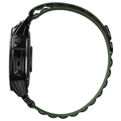 Tech-Protect Nylon Pro Strap for Garmin Fenix 5 / 6 / 6 Pro / 7 - Dark Green_1