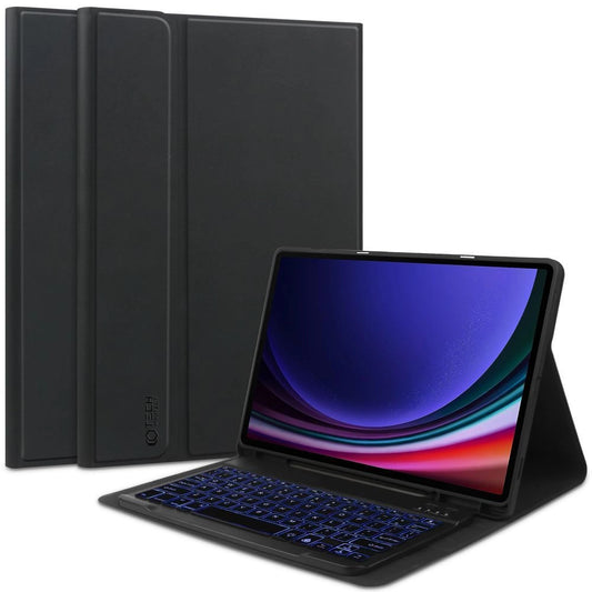 Tech-Protect SC Pen + Keyboard Case with Keyboard for Samsung Galaxy Tab S9 FE+ 12.4" X610 / X616B - Black_0