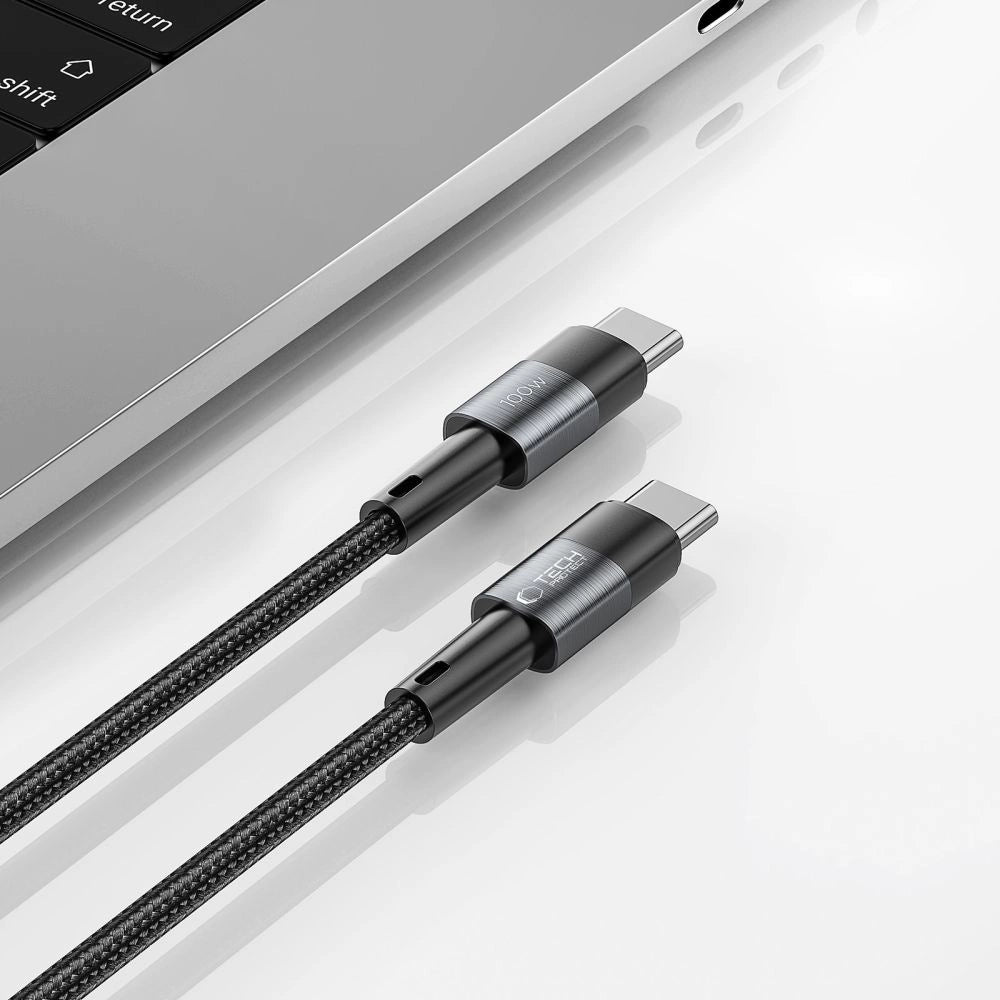 Tech-Protect UltraBoost USB-C / USB-C PD Cable 100W 5A 0.25m - Gray_3