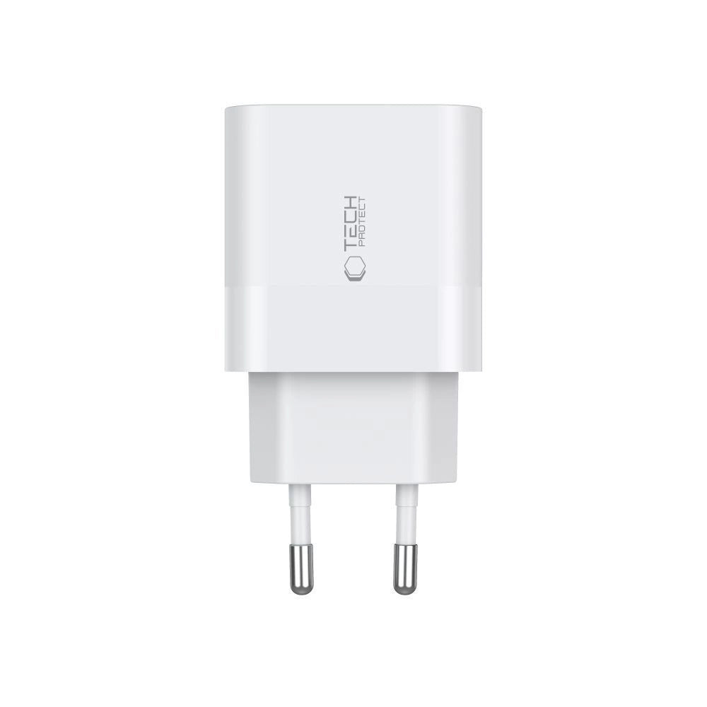 Tech-Protect C20W 2x USB-C PD 20W charger with USB-C / USB-C cable - white_3