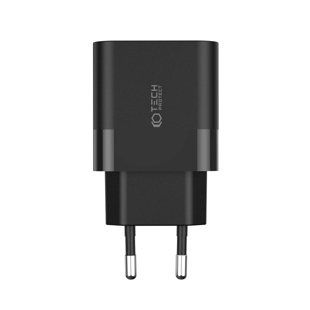 Tech-Protect C20W charger 2x USB-C PD 20W - black_4