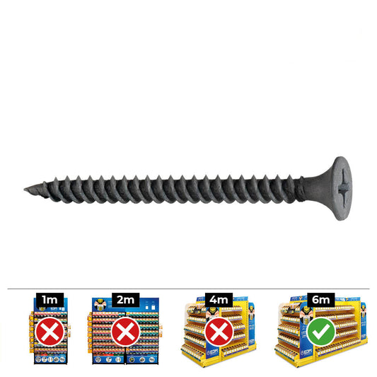Caixa 1000 unid. parafuso para gesso placa-metal ssf Ã¸3,9x35mm fosfatado_0