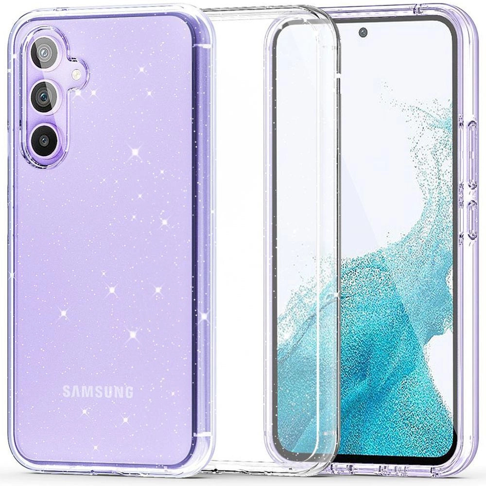 Tech-Protect FlexAir Hybrid Case for Samsung Galaxy S23 FE - Clear-Glitter_0