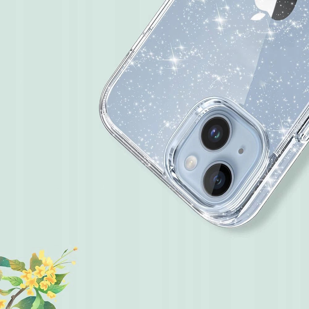 Tech-Protect FlexAir Hybrid Case for Samsung Galaxy S23 FE - Clear-Glitter_3
