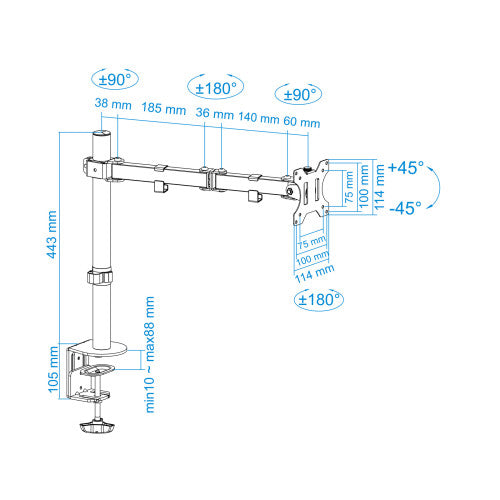 Soporte para Monitor TooQ DB1032TN-B/ hasta 8kg_11