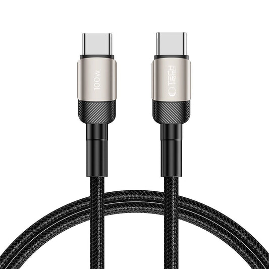Tech-Protect UltraBoost Evo USB-C / USB-C PD cable 100W 5A 1m - titanium_0