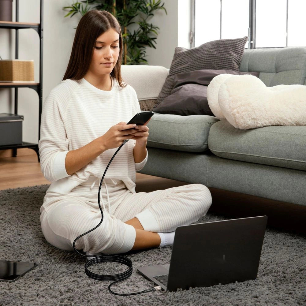 Tech-Protect UltraBoost Evo USB-C / USB-C PD cable 100W 5A 1m - titanium_6