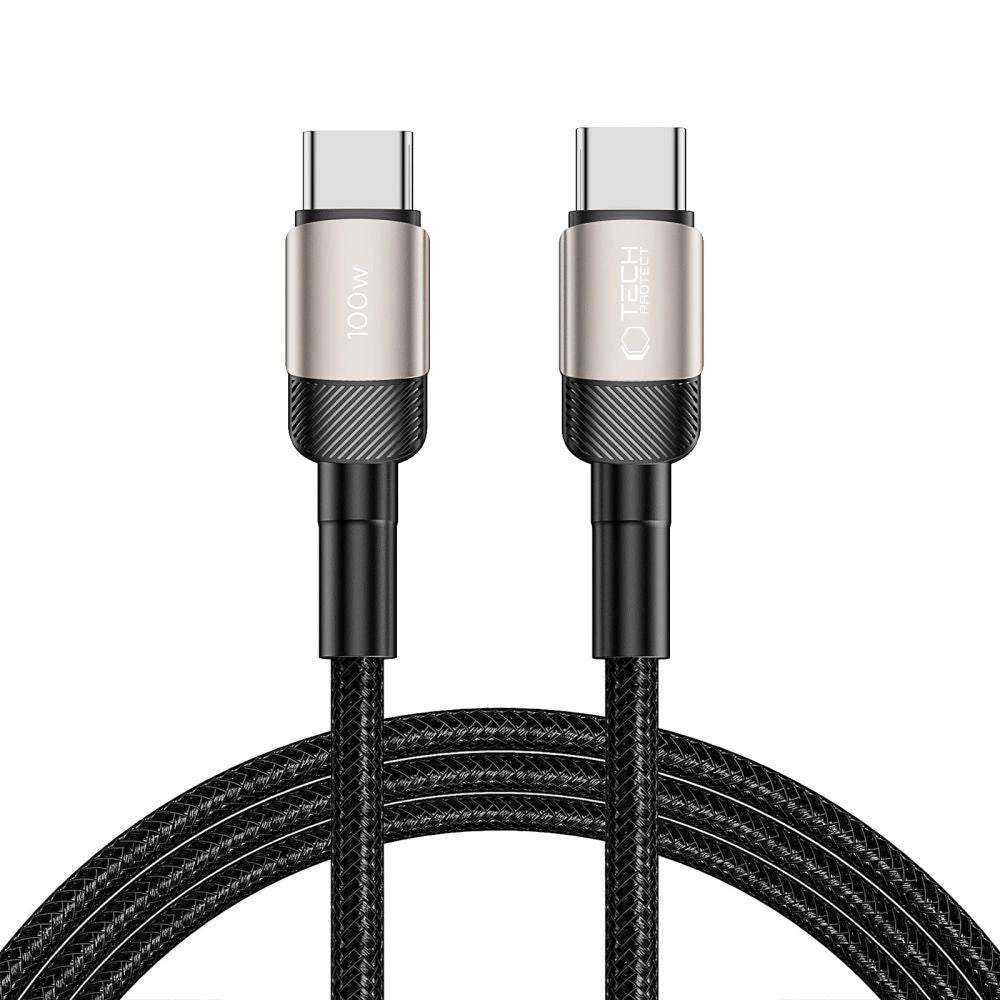 Tech-Protect UltraBoost Evo USB-C / USB-C PD cable 100W 5A 2m - titanium_0