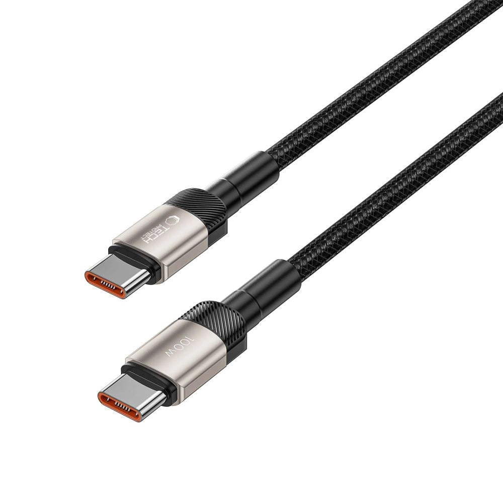 Tech-Protect UltraBoost Evo USB-C / USB-C PD cable 100W 5A 2m - titanium_1