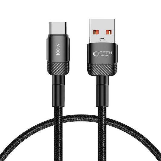 Tech-Protect UltraBoost Evo USB-C / USB-A cable 100W 5A 0.5m - black_0