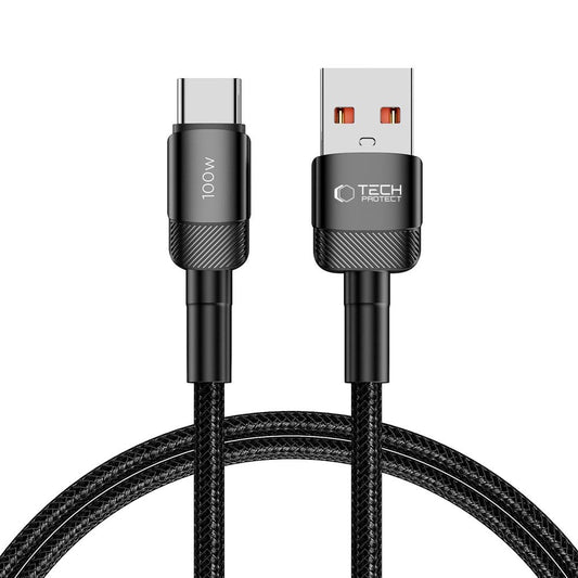 Tech-Protect UltraBoost Evo USB-C / USB-A cable 100W 5A 1m - black_0