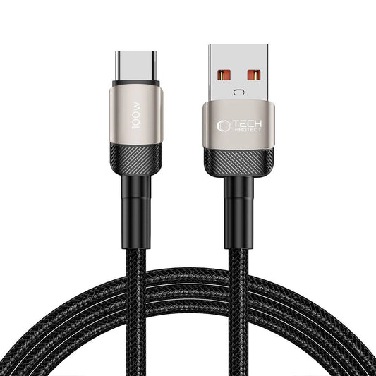 Tech-Protect UltraBoost Evo USB-C / USB-A cable 100W 5A 2m - titanium_0