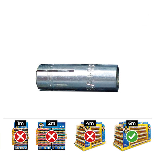 Caixa 100 un fixaÃ§Ã£o fÃªmea sap homologaÃ§Ã£o ce (m6x25) Ã¸8x25mm celo_0