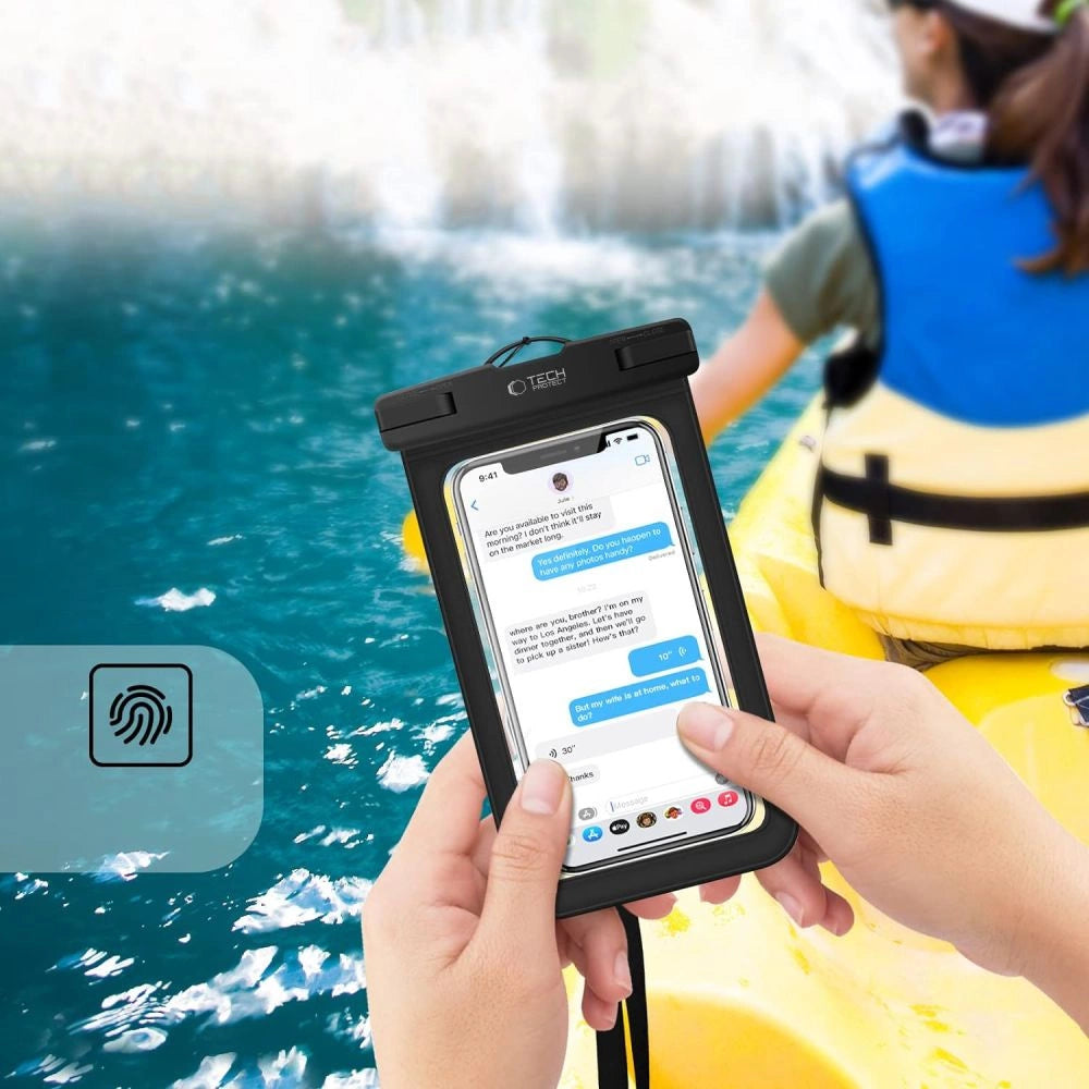 Tech-Protect Waterproof Case UWC9 waterproof for devices up to 8.9" - black and orange_1