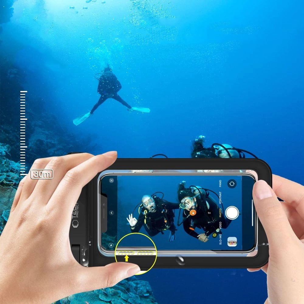 Tech-Protect Waterproof Case UWC9 waterproof for devices up to 8.9" - black and orange_2