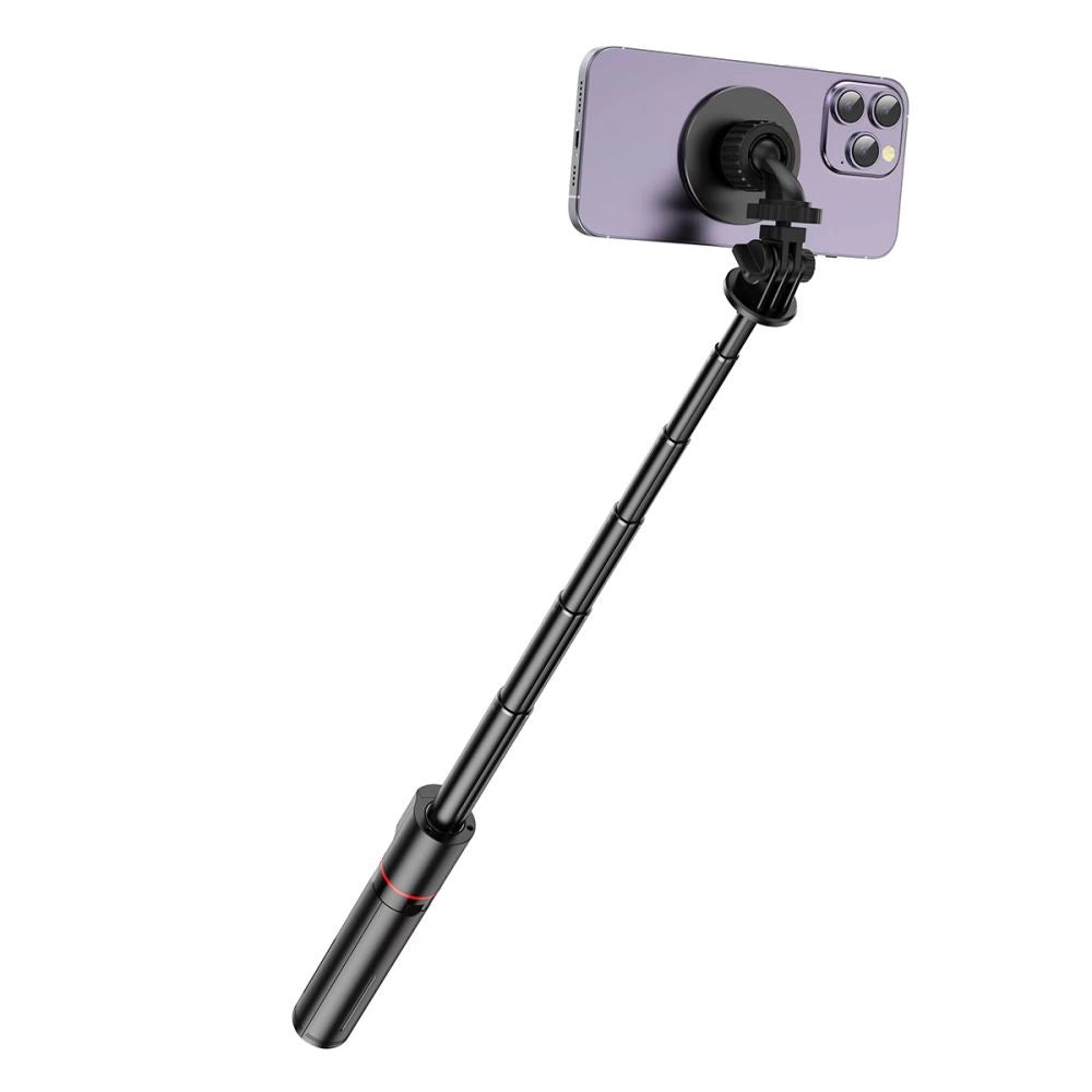 Tech-Protect L06S Bluetooth magnetic selfie stick with MagSafe, remote control, tripod up to 82cm and 360 head - black_5
